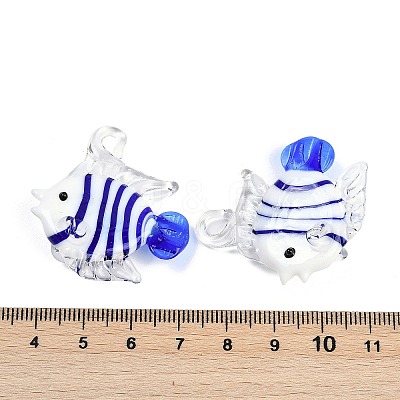 Handmade Lampwork Pendants LAMP-I029-13A-1