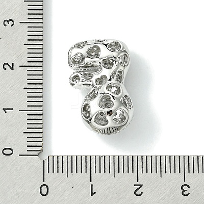 Rack Plating Brass Cubic Zirconia Pendants KK-S378-02P-F-1