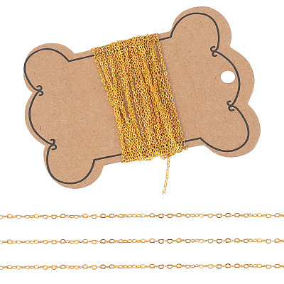 4M Soldered Brass Heart Chains CHC-TADJ0001-05G-1