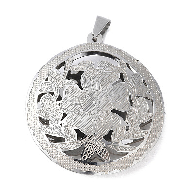 304 Stainless Steel Pendants STAS-S162-05P-1
