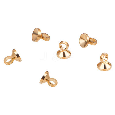 Brass Pendant Bails KK-BC0003-85G-1