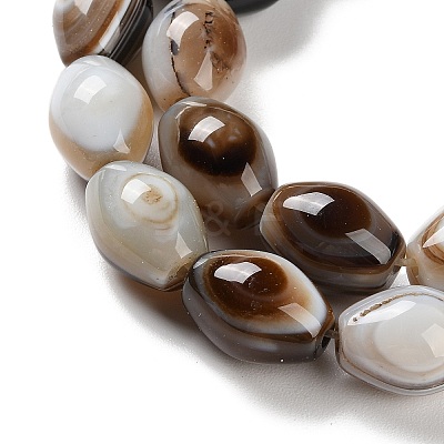 Natural Eye Agate Beads Strands G-NH0019-D03-02-1