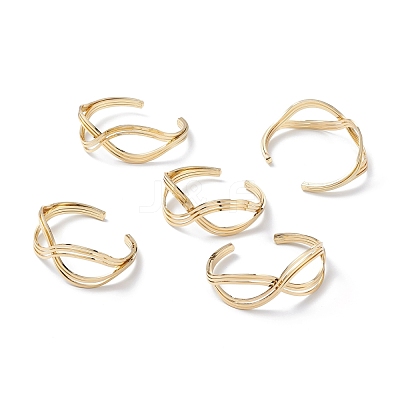 Brass Cuff Bangle BJEW-P168-D02-1