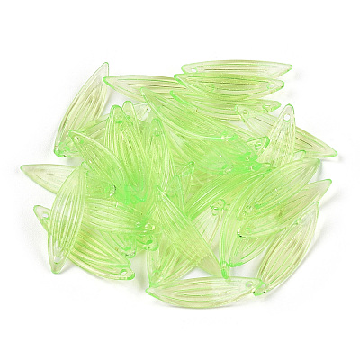 Transparent Acrylic Pendants OACR-O006-02B-1