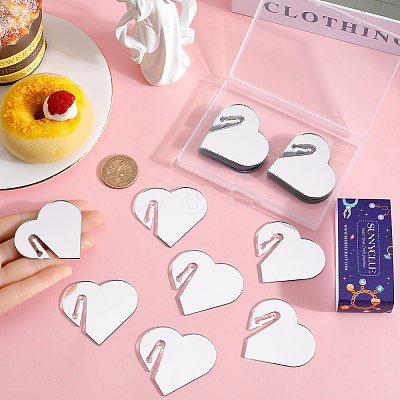 Acrylic Mirror Wine Glass Charms AJEW-SC0002-53B-02-1