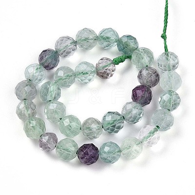 Natural Fluorite Beads Strands G-S345-6mm-31-1