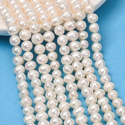 Natural Cultured Freshwater Pearl Beads Strands PA-CBABE82-15E-1