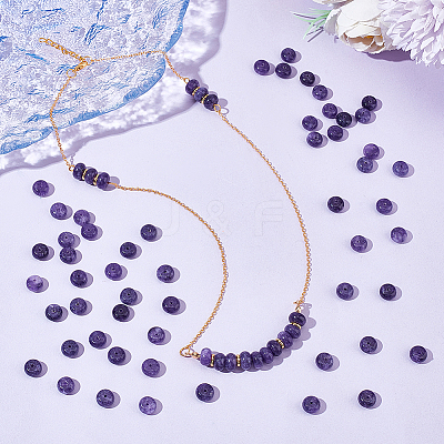 2 Strands Natural Amethyst Beads Strands G-NB0004-92-1