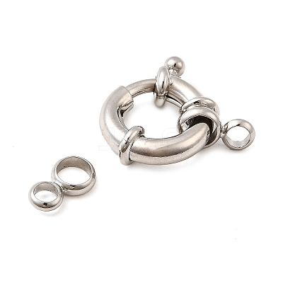 Brass Spring Ring Clasps KK-D407-01P-D-1