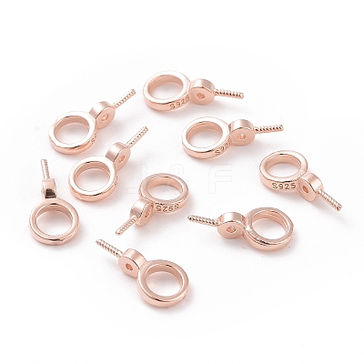 925 Sterling Silver Screw Eye Peg Bails LS-STER-D035-46RG-1