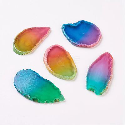 Natural Slice Agate Cabochons G-K190-02-1