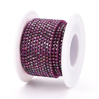 Iron Rhinestone Cup Chains CH-T006-05B-13-1