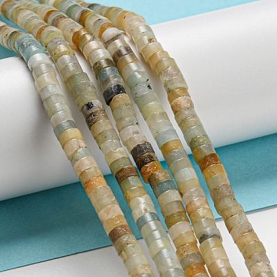 Natural Flower Amazonite Beads Strands G-C084-D02-01-1