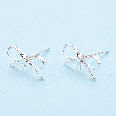 Brass Stud Earring Findings X-KK-S350-013S-1