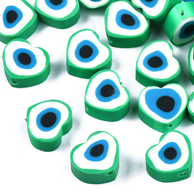 Handmade Polymer Clay Beads X-CLAY-T019-08A-1