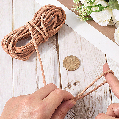 5M Cowhide Leather Cords for DIY Craft WL-GF0001-25B-03-1
