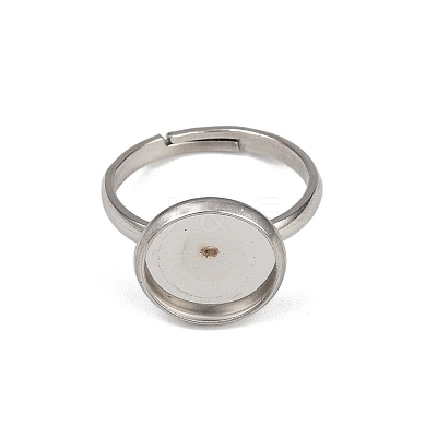 304 Stainless Steel Cuff Ring Components STAS-D372-05P-01C-1