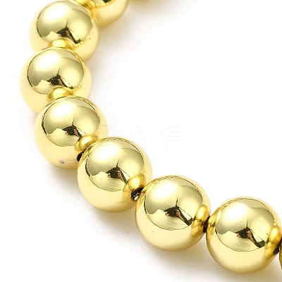 Rack Plating Brass Round Bead Slider Bracelets for Women BJEW-M232-01G-D-1