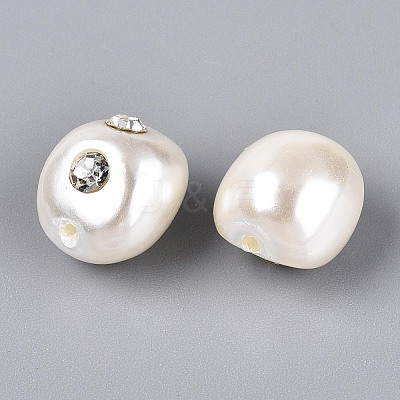 ABS Plastic Imitation Pearl Beads SACR-T017-77B-1