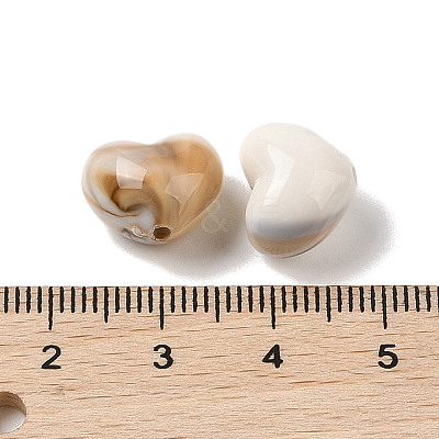 Two Tone Opaque Acrylic Beads MACR-M044-18-1