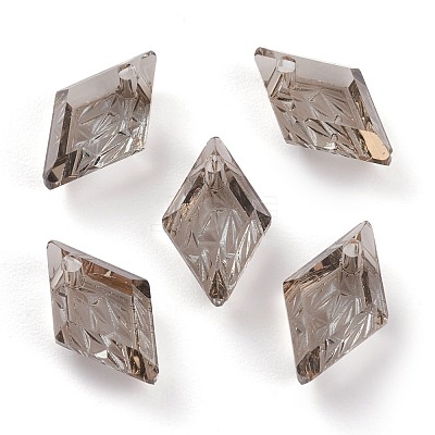 Embossed Glass Rhinestone Pendants GLAA-J101-04A-001SA-1
