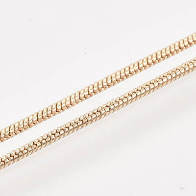 Brass Round Snake Chain Necklace Making MAK-T006-11A-KC-1