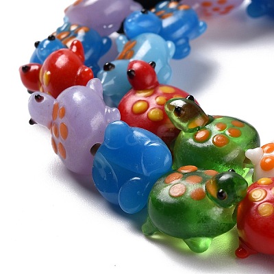 Handmade Lampwork Beads LAMP-F020-04-1
