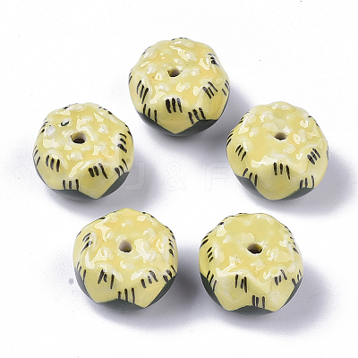 Handmade Porcelain Beads PORC-N004-B-66-1