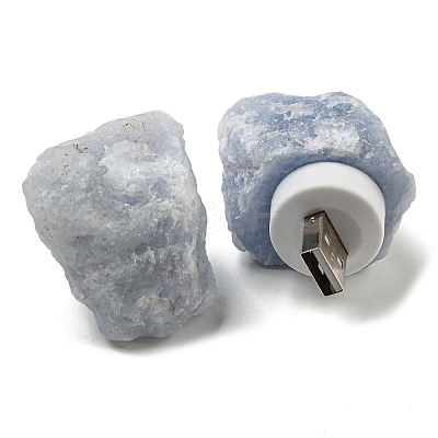 Nuggets Natural Aquamarine USB Night Light G-Q170-02E-1