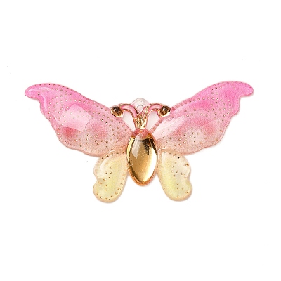 Gradient Color Resin Pendants RESI-Q012-03J-1