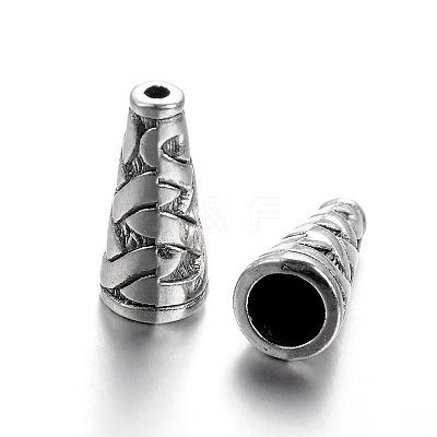 Tibetan Style Alloy Bead Cone X-TIBEB-00821-AS-NR-1