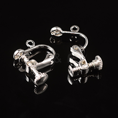 Brass Screw Clip Earring Converter EC143-S-1