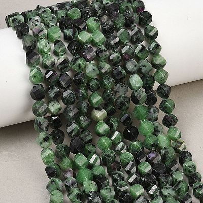 Natural Ruby in Zoisite Beads Strands G-P611-C22-01-1