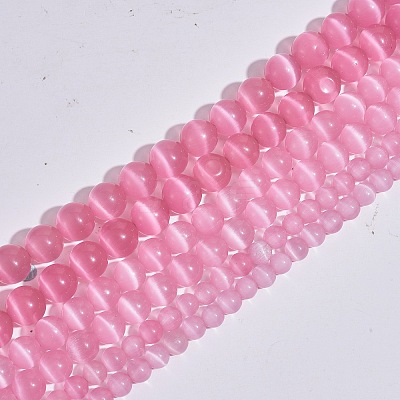 Round Cat Eye Beads G-SZ0001-80E-1