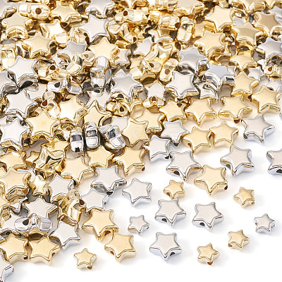 300Pcs 3 Styles CCB Plastic Beads CCB-TA0001-16-1