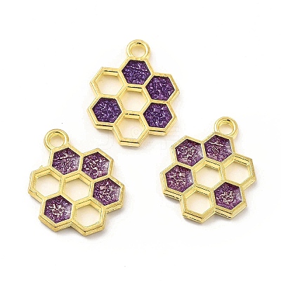 Alloy Enamel Pendants ENAM-J650-06G-05-1