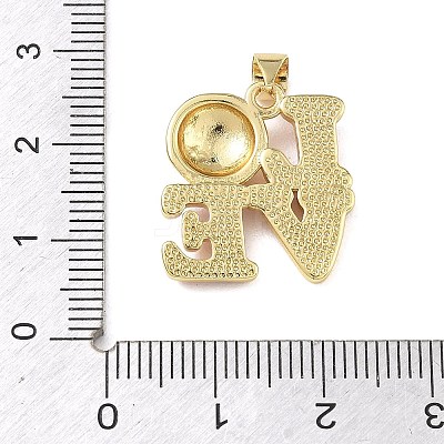 Football Theme Brass Enamel Pendants KK-A303-01A-G02-1