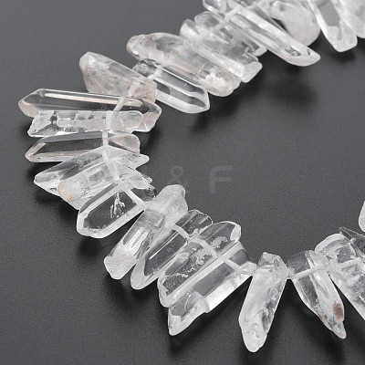 Natural Quartz Crystal Beads Strands G-R435-09F-1