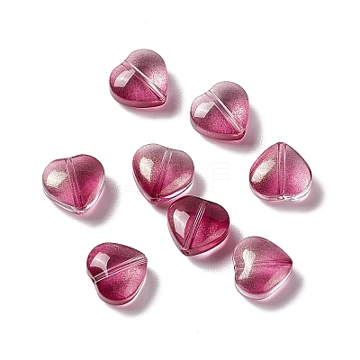 Electroplate Transparent Glass Bead EGLA-H102-08K-1