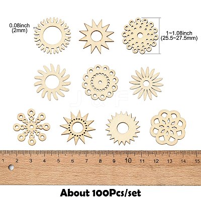 Unfinished Blank Wooden Slices for Painting Arts WOOD-CJC0011-16A-1