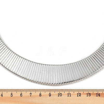 Alloy Wide Choker Necklaces for Women NJEW-C090-01P-1
