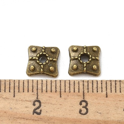 Tibetan Style Alloy Bead Caps TIBE-P003-74AB-1