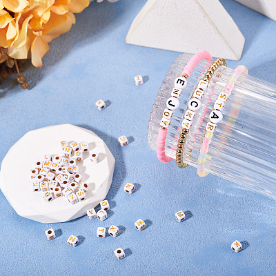 Opaque Acrylic Beads MACR-TAG0001-07K-1