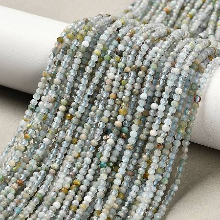 Natural Flower Amazonite Beads Strands G-RM2025-02B-2mm-1