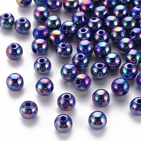 Opaque Acrylic Beads MACR-S370-D8mm-S014-1