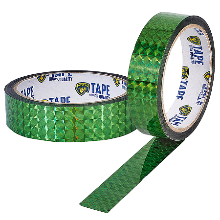50M Laser Shining Bopp Plastic Scrapbook Decorative Adhesive Tapes AJEW-WH20002-57A-04-1