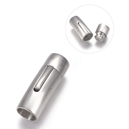 304 Stainless Steel Bayonet Clasps STAS-O114-032C-MP-1