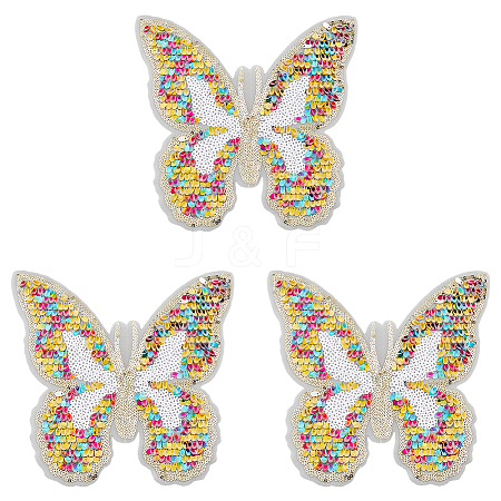Butterfly Polyester Embroidery Ornaments Accessories DIY-WH0502-88-1