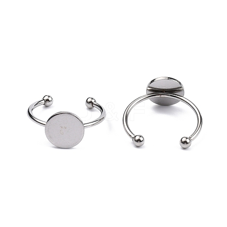 Stainless Steel Open Cuff Finger Ring Finding FIND-WH0110-025B-P-1