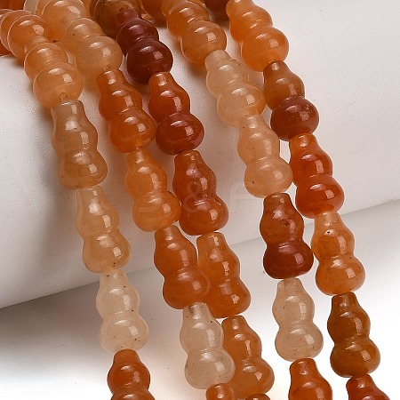 Natural Red Aventurine Beads Strands GG-CBA792A-D01-8x14mm-1